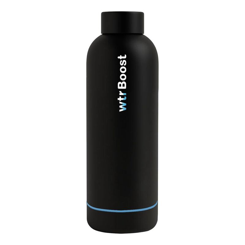 WTR Boost Matt Black - Insulated Stainless Steel Bottle 500ml WTR Boost Matt Black - Insulated Stainless Steel Bottle 500ml