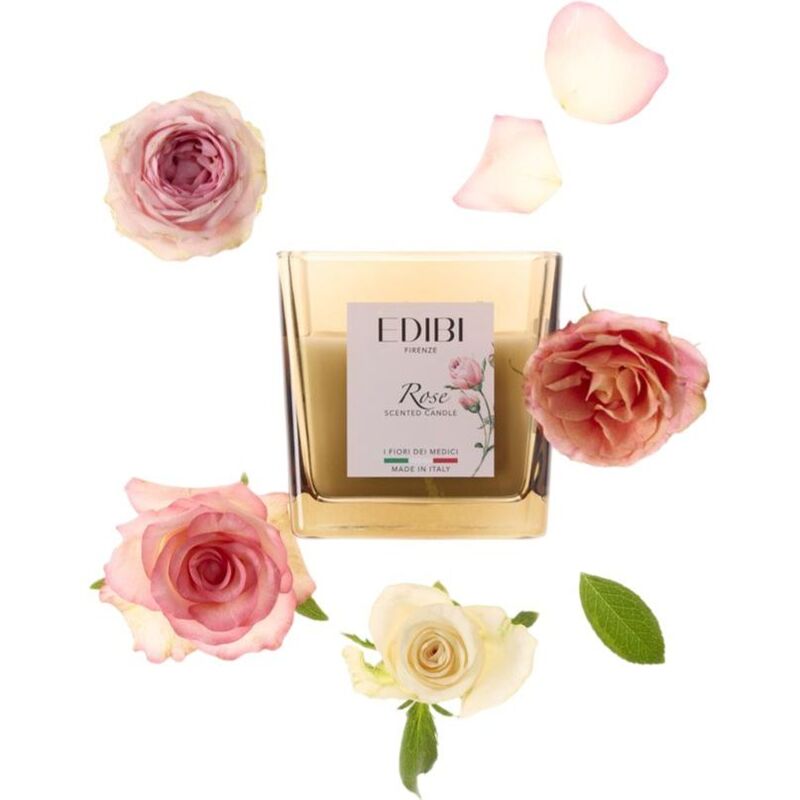 Edibi Firenze Rose Square Candle 350g
