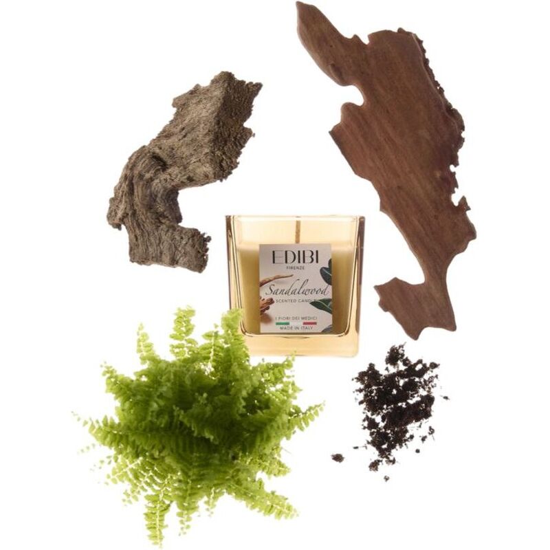 Edibi Firenze Sandalwood Square Candle 180g Edibi Firenze Sandalwood Square Candle 180g