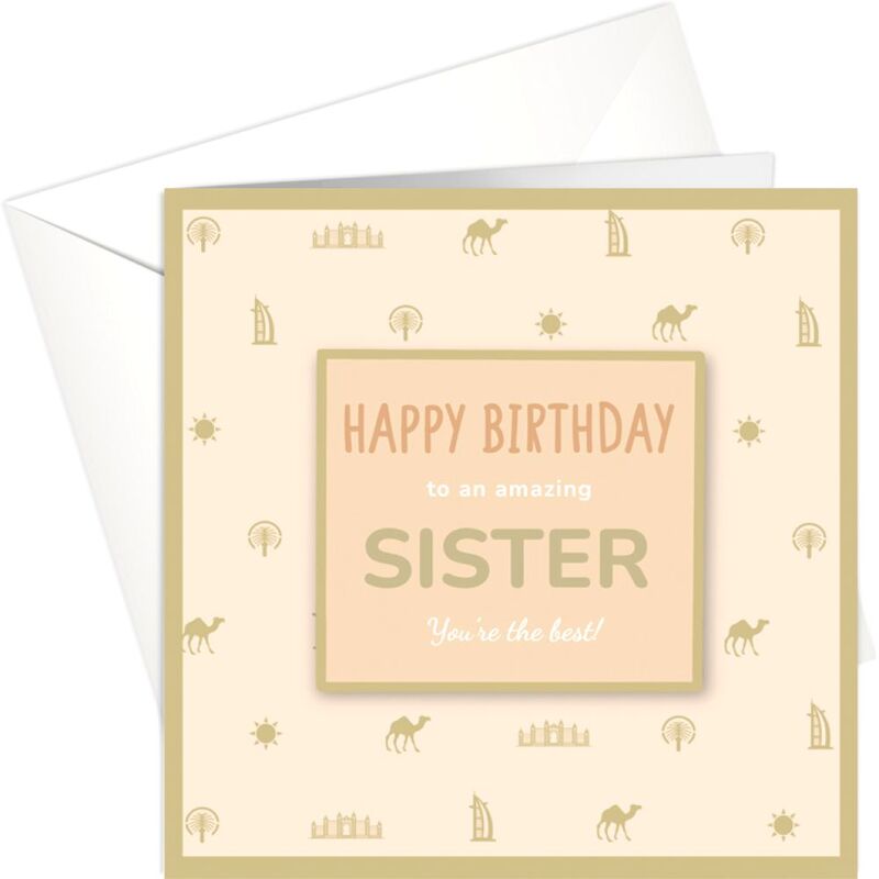 Share The Love Happy Birthday Sister Gold Foil Greeting (15 x 15 cm) Share The Love Happy Birthday Sister Gold Foil Greeting (15 x 15 cm)