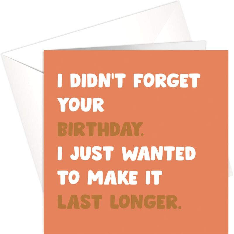 Share The Love Late Birthday Funny Birthday (15 x 15 cm)