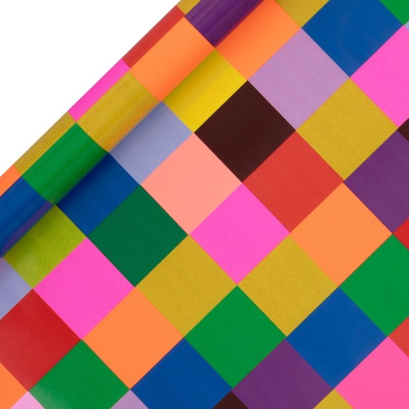 Glick Large Check Wrapping Paper Roll (400 x 70 cm) Glick Large Check Wrapping Paper Roll (400 x 70 cm)