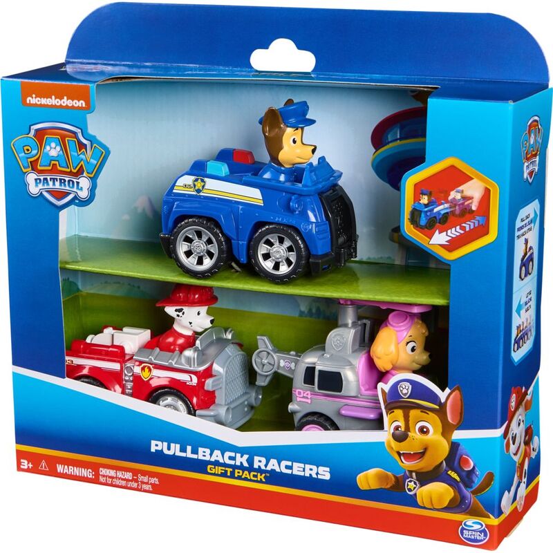 Spin Master Paw Patrol Pullback Rescue Racer Gift Pack (Pack of 3) Spin Master Paw Patrol Pullback Rescue Racer Gift Pack (Pack of 3)