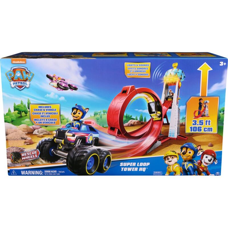 Spin Master Paw Patrol Rescue Wheels Super Loop Tower HQ Playset Spin Master Paw Patrol Rescue Wheels Super Loop Tower HQ Playset