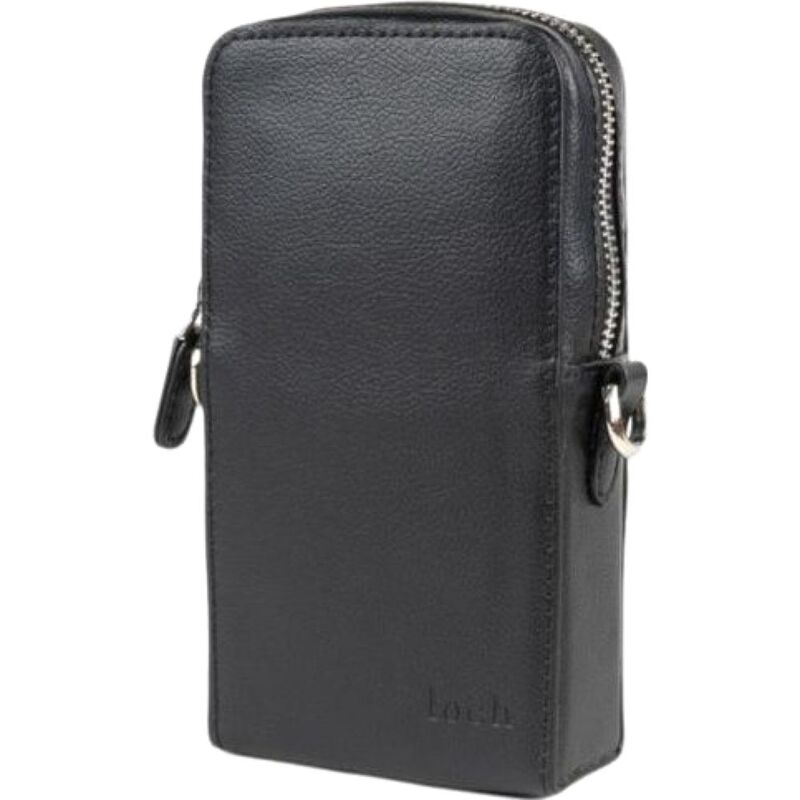 Loch Vegan Leather Pouch Black | Silver Detailing Loch Vegan Leather Pouch Black | Silver Detailing