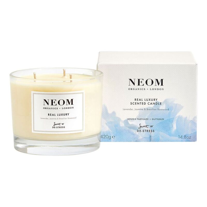 Neom Organics 3 Wick Real Luxury Scented Candle (420g) - Lavender / Jasmine / Brazilian Rosewood