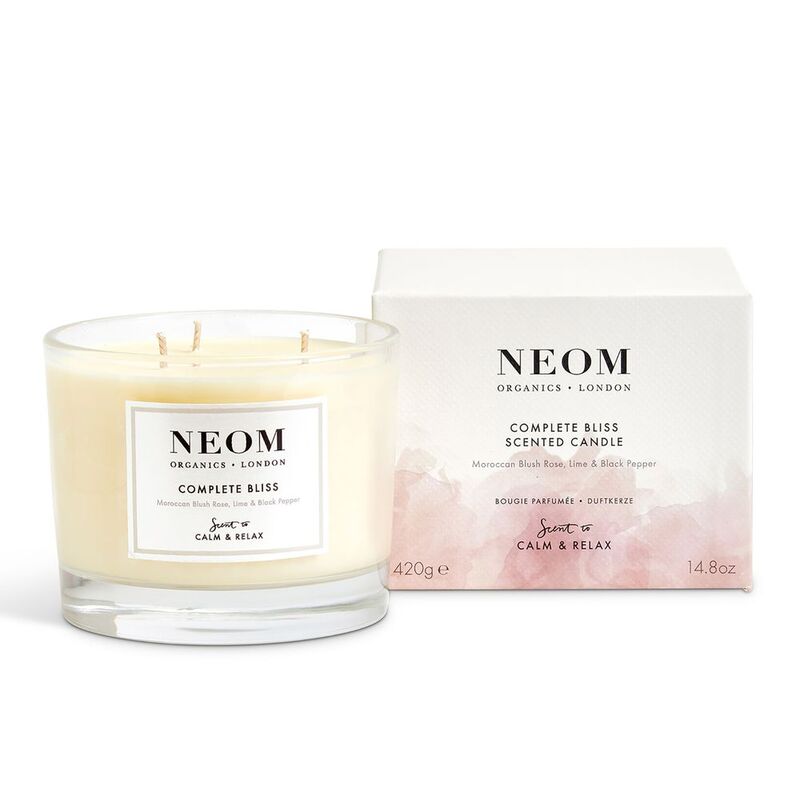 Neom Wellbeing 3 Wick Complete Bliss Scented Candle (420g)