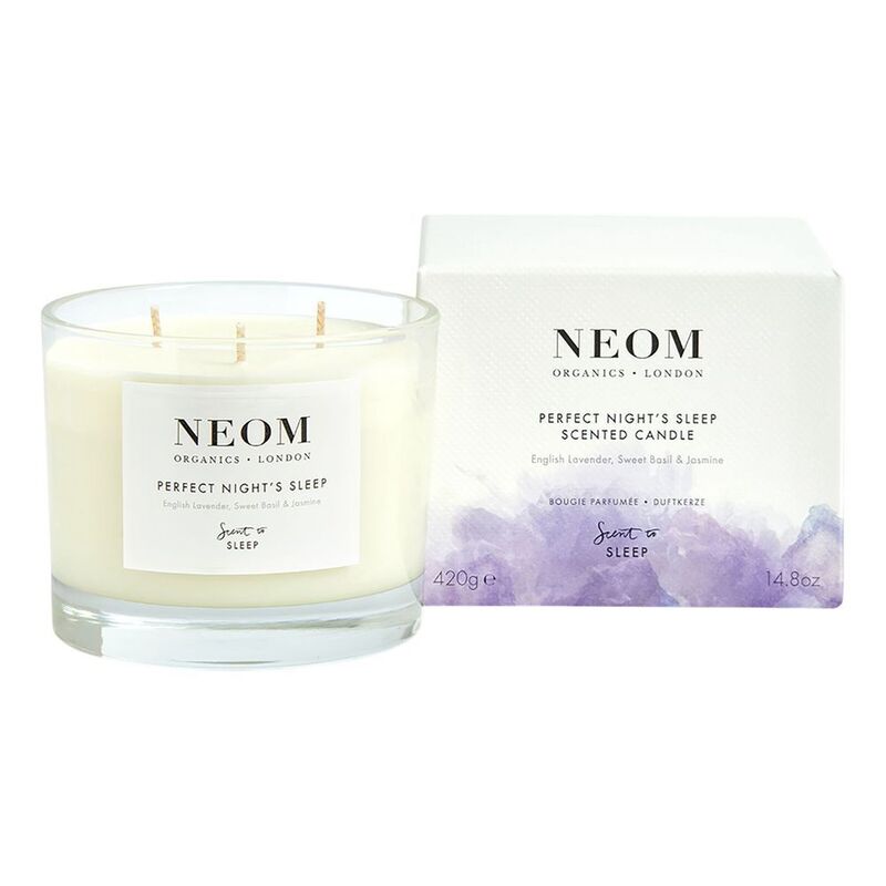 Neom Wellbeing 3 Wick Perfect Night's Sleep Scented Candle (420g) - English Lavender / Sweet Basil / Jasmine Neom Wellbeing 3 Wick Perfect Night's Sleep Scented Candle (420g) - English Lavender / Sweet Basil / Jasmine