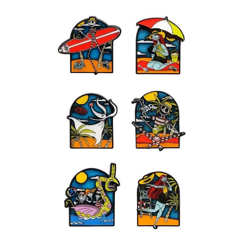 Loungefly Blind Box Pin The Nightmare Before Christmas Summer Theme Mystery Pin (Includes 1) Loungefly Blind Box Pin The Nightmare Before Christmas Summer Theme Mystery Pin (Includes 1)