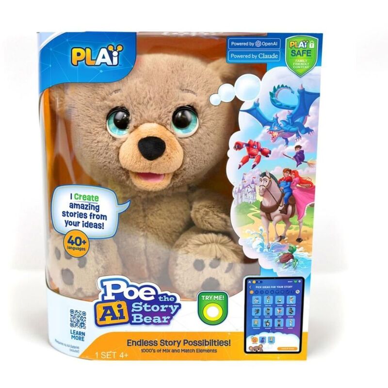Plai Poe the AI Story Bear Plush Plai Poe the AI Story Bear Plush