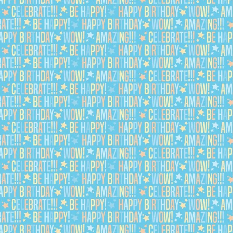 Share The Love Happy Birthday Wrapping Paper (Roll) - Blue (50 x 70 cm) Share The Love Happy Birthday Wrapping Paper (Roll) - Blue (50 x 70 cm)