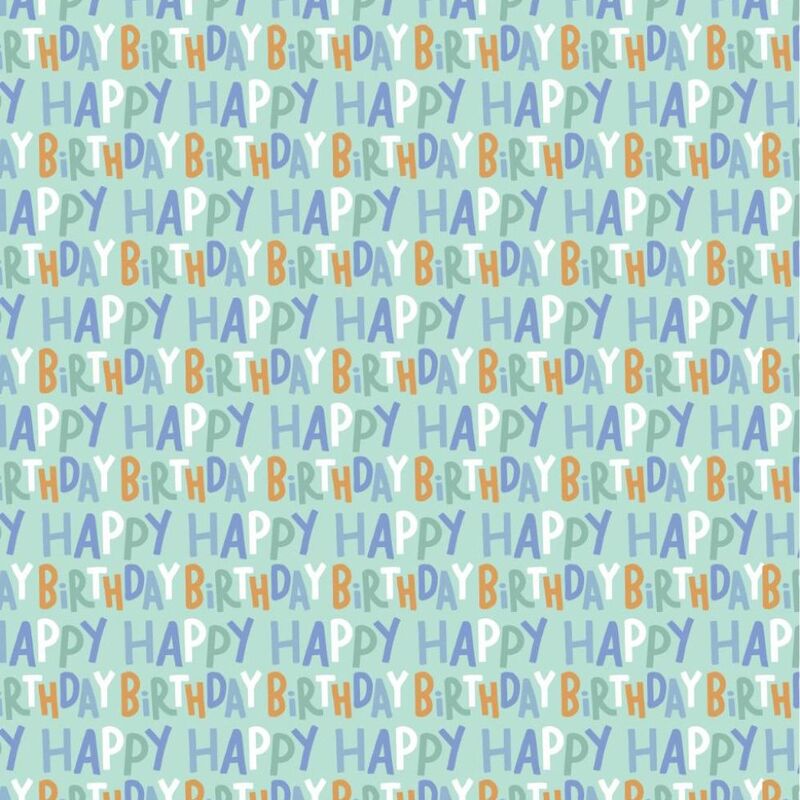 Share The Love Happy Birthday Wrapping Paper (Roll) - Green (50 x 70 cm) Share The Love Happy Birthday Wrapping Paper (Roll) - Green (50 x 70 cm)