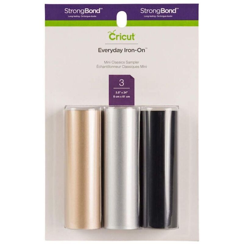 Cricut Everyday Iron-On Mini Classic Sampler Roll (9 x 61cm) (Pack of 3) Cricut Everyday Iron-On Mini Classic Sampler Roll (9 x 61cm) (Pack of 3)