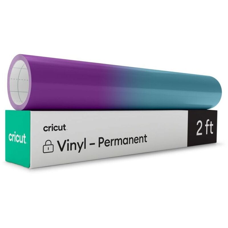 Cricut Heat-Activated Color-Changing Vinyl Permanent (2Ft) - Purple To Turquoise