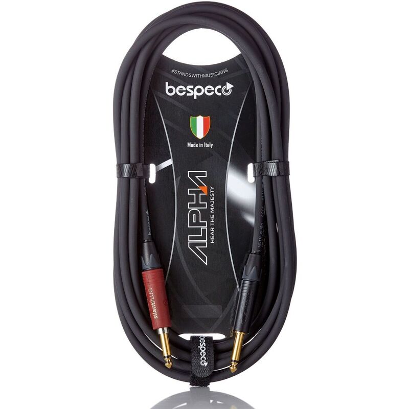 Bespeco Instrument Cable - AH900SL - Neutrik Jack/Jack Silent - 9M - Black