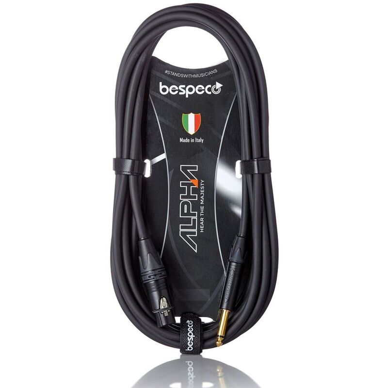 Bespeco Microphone Cable - AHMA300 - XLRF TO JKM - 3M - Black Bespeco Microphone Cable - AHMA300 - XLRF TO JKM - 3M - Black