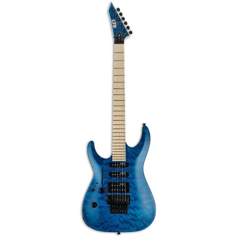 Esp Ltd Mh-203 Lefty Electric Guitar - See-Thru Blue Finish Esp Ltd Mh-203 Lefty Electric Guitar - See-Thru Blue Finish