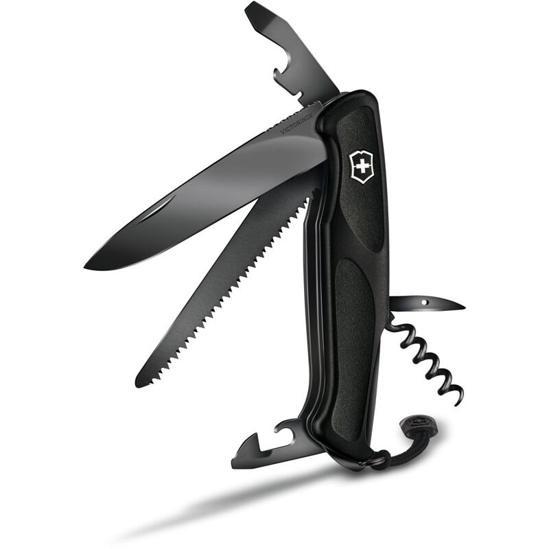 Victorinox - Ranger 55 Onyx Black 130mm Pocket Knife - Black
