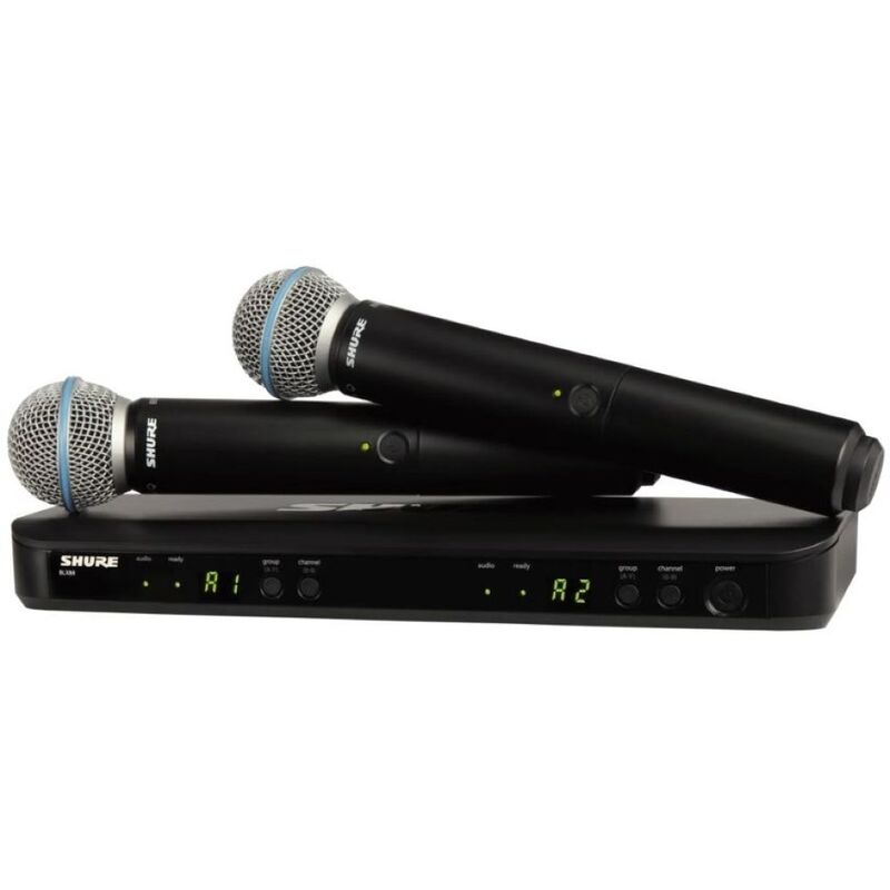 Shure BLX288UK/B58H8E Wireless Dual Vocal System - Black Shure BLX288UK/B58H8E Wireless Dual Vocal System - Black