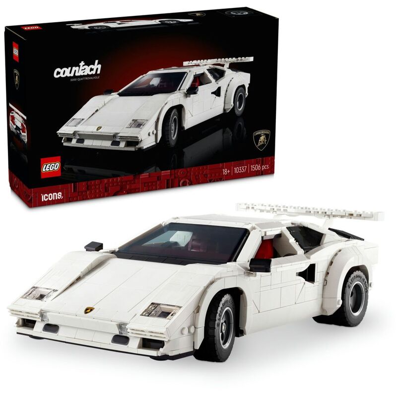 LEGO ICONS Lamborghini Countach 5000 Quattrovalvolve 10337 (1506 Pieces) LEGO ICONS Lamborghini Countach 5000 Quattrovalvolve 10337 (1506 Pieces)