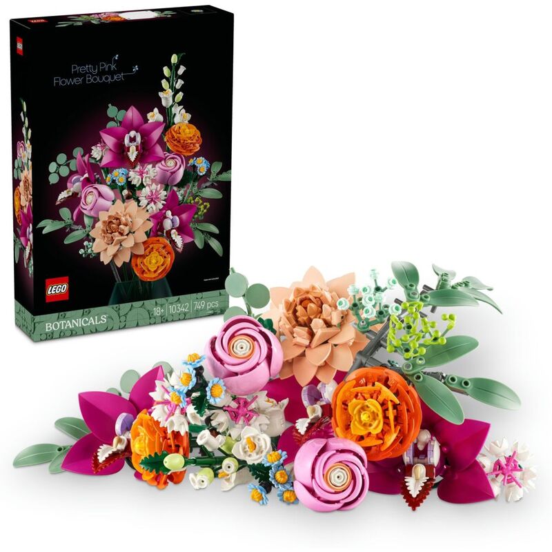LEGO Botanicals Pretty Pink Flower Bouquet 10342 (749 Pieces) LEGO Botanicals Pretty Pink Flower Bouquet 10342 (749 Pieces)