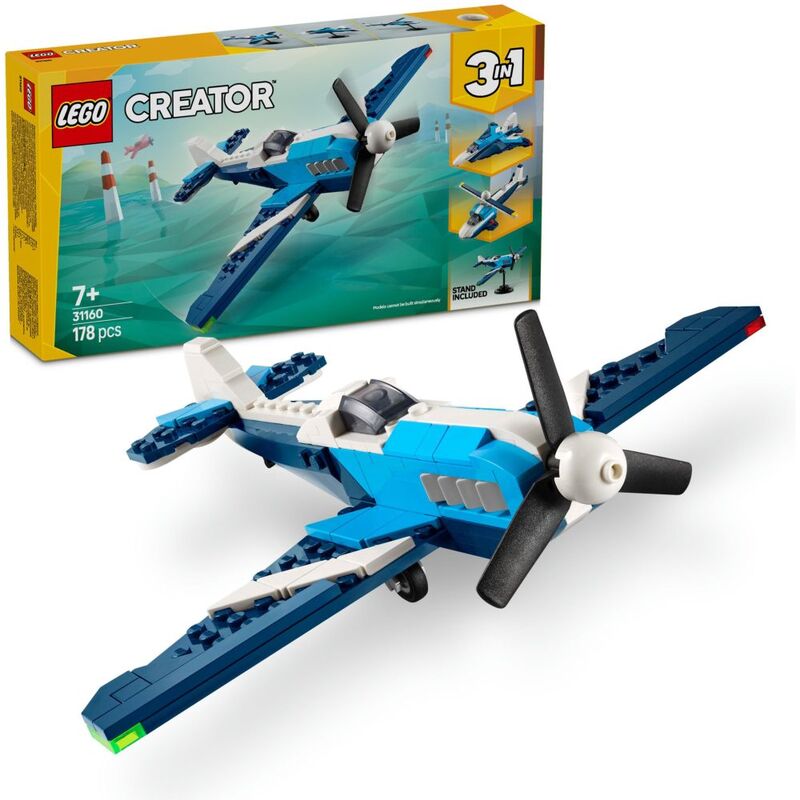 LEGO Creator 3-In-1 Aircraft - Race Plane 31160 (178 Pieces) LEGO Creator 3-In-1 Aircraft - Race Plane 31160 (178 Pieces)