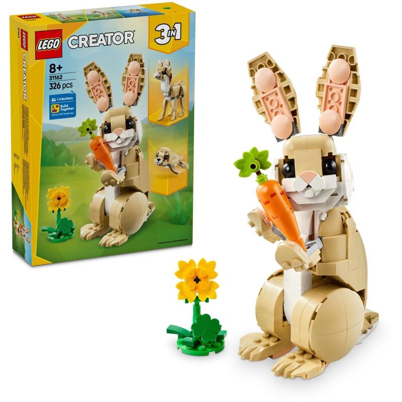 LEGO Creator 3-In-1 Cute Bunny 31162 (326 Pieces) LEGO Creator 3-In-1 Cute Bunny 31162 (326 Pieces)