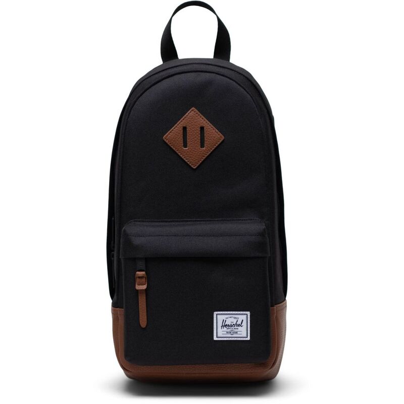 Herschel Heritage Shoulder Bag - Black/Tan Herschel Heritage Shoulder Bag - Black/Tan