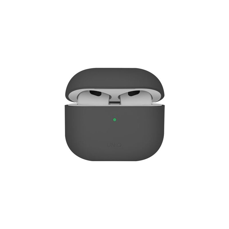 Uniq Lino Hybrid Liquid Silicon Airpods 4th Gen Case - Ash Grey Uniq Lino Hybrid Liquid Silicon Airpods 4th Gen Case - Ash Grey