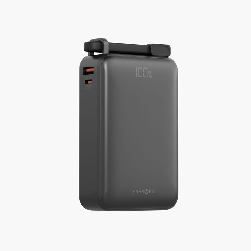Energea Compac Ultra 67 20000mAh Power Bank With Built In USB-C Cable PD67W - Gun Energea Compac Ultra 67 20000mAh Power Bank With Built In USB-C Cable PD67W - Gun