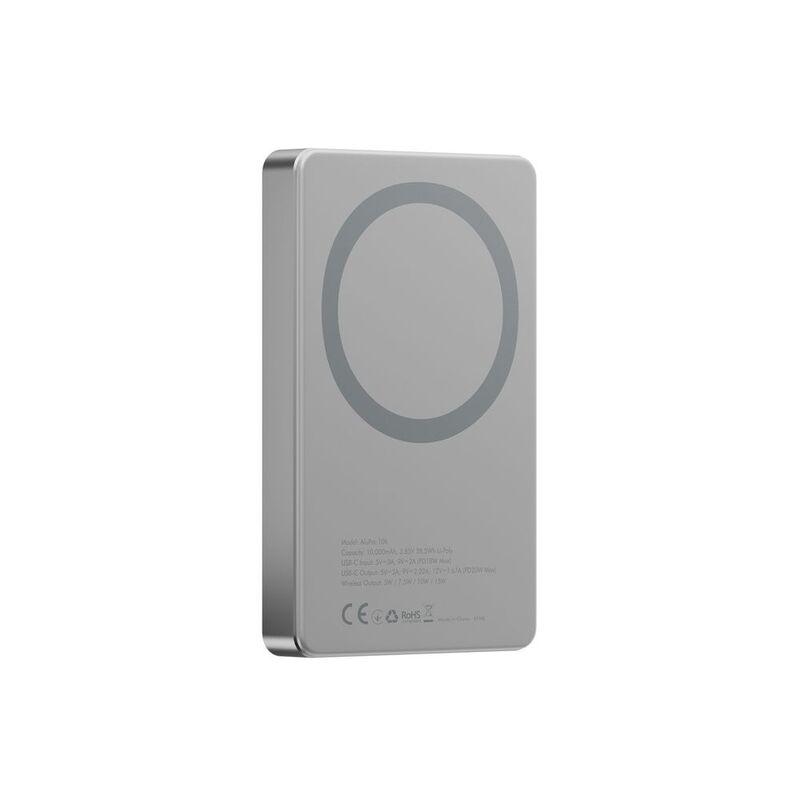 Energea Alupac 10K 10000mAh Ultra Light Aluminium Magsafe Power Bank - Natural Energea Alupac 10K 10000mAh Ultra Light Aluminium Magsafe Power Bank - Natural