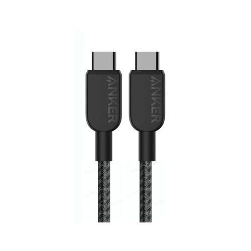 Anker USB-C To USB-C 3 ft/ 240W/ Braided Cable- Black