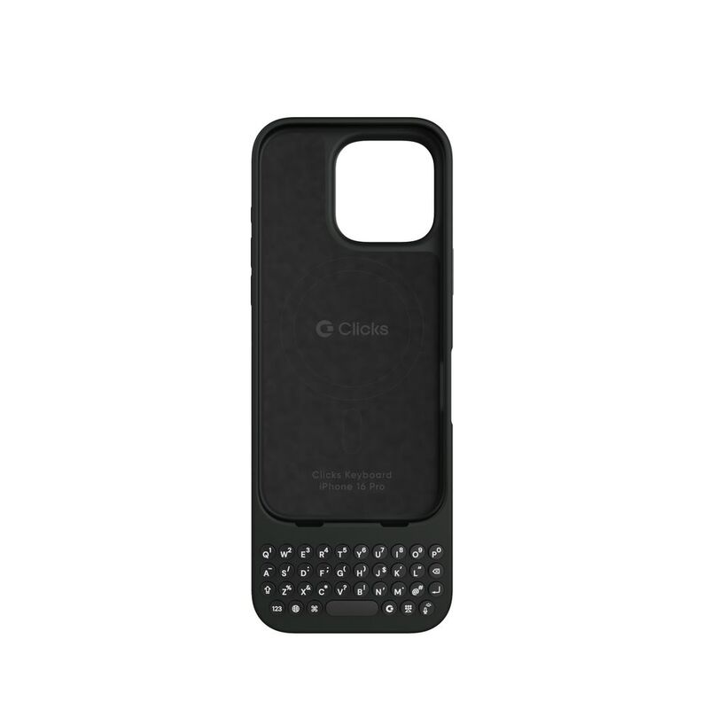 Clicks iPhone 16 Pro Qwerty Keyboard Case - Onyx Clicks iPhone 16 Pro Qwerty Keyboard Case - Onyx
