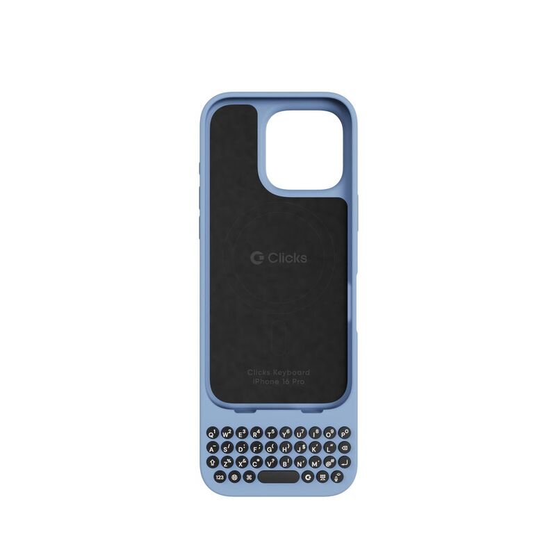 Clicks iPhone 16 Pro Qwerty Keyboard Case - Surf Clicks iPhone 16 Pro Qwerty Keyboard Case - Surf