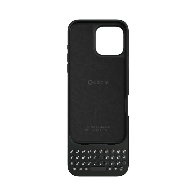Clicks iPhone 16 Pro Max Qwerty Keyboard Case - Onyx Clicks iPhone 16 Pro Max Qwerty Keyboard Case - Onyx