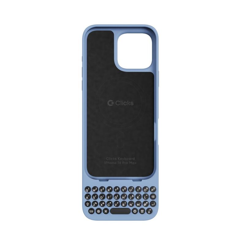 Clicks iPhone 16 Pro Max Qwerty Keyboard Case - Surf Clicks iPhone 16 Pro Max Qwerty Keyboard Case - Surf