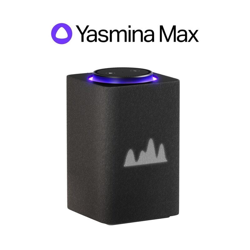 Yasmina AI Enabled Smart Speaker Max - Black Yasmina AI Enabled Smart Speaker Max - Black