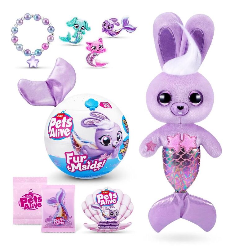 Zuru Pets Alive Furmaids Series 1 16cm Plush Toy (Assortment - Includes 1) Zuru Pets Alive Furmaids Series 1 16cm Plush Toy (Assortment - Includes 1)