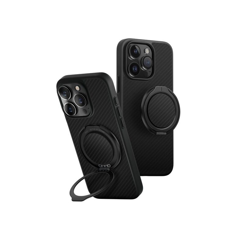 Uniq Hybrid iPhone 16 Pro Magclick Charging Keva Air With Gripfit Premium - Carbon Black