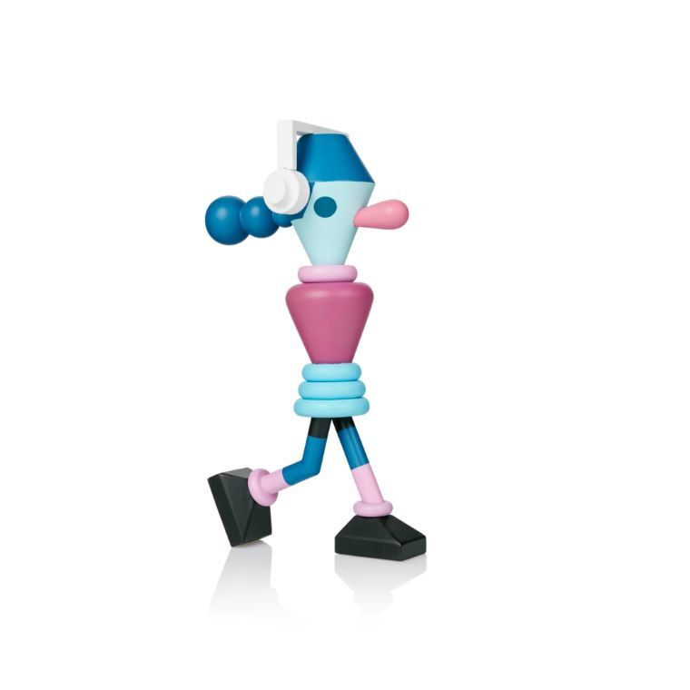 Lucie Kaas Jeremyville Kokeshi Doll - The Music Lover - 24 cm Lucie Kaas Jeremyville Kokeshi Doll - The Music Lover - 24 cm
