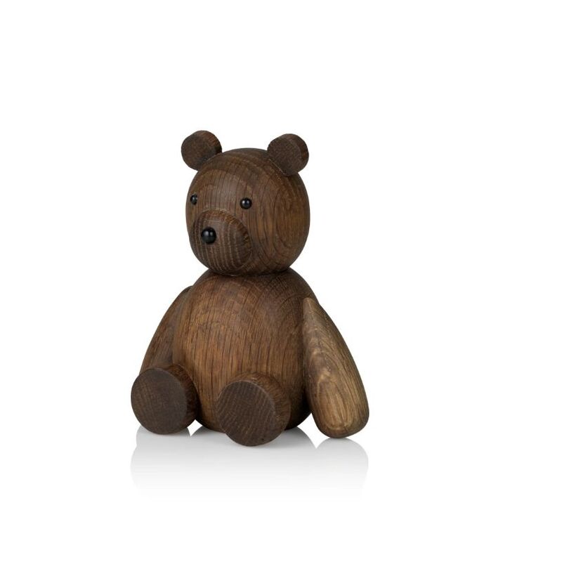 Lucie Kaas Teddy Smoked Oak Small Kokeshi Doll - 9 cm Lucie Kaas Teddy Smoked Oak Small Kokeshi Doll - 9 cm