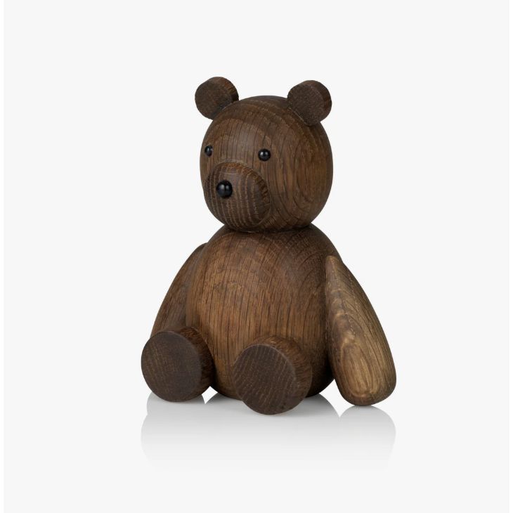Lucie Kaas Teddy Smoked Oak Medium Kokeshi Doll - 13.5 cm Lucie Kaas Teddy Smoked Oak Medium Kokeshi Doll - 13.5 cm