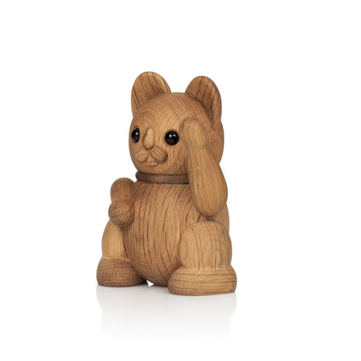 Lucie Kaas Lucky Oak Cat Kokeshi Doll - 14.5 cm Lucie Kaas Lucky Oak Cat Kokeshi Doll - 14.5 cm