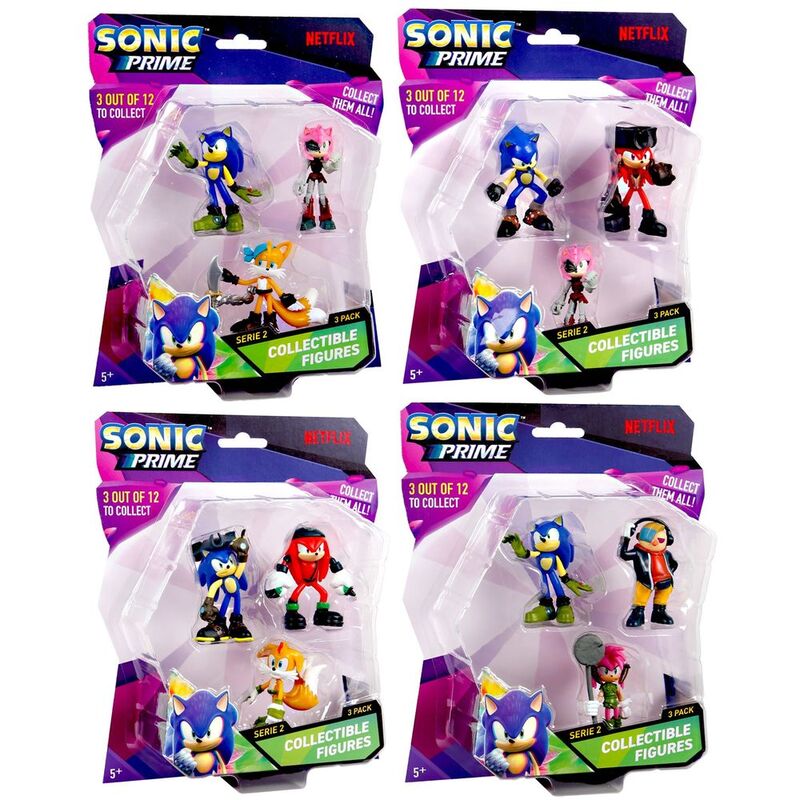 PMI Sonic Prime Netflix Series 2 Collectible Figures (Pack Of 3) (Assortment - Includes 1) PMI Sonic Prime Netflix Series 2 Collectible Figures (Pack Of 3) (Assortment - Includes 1)