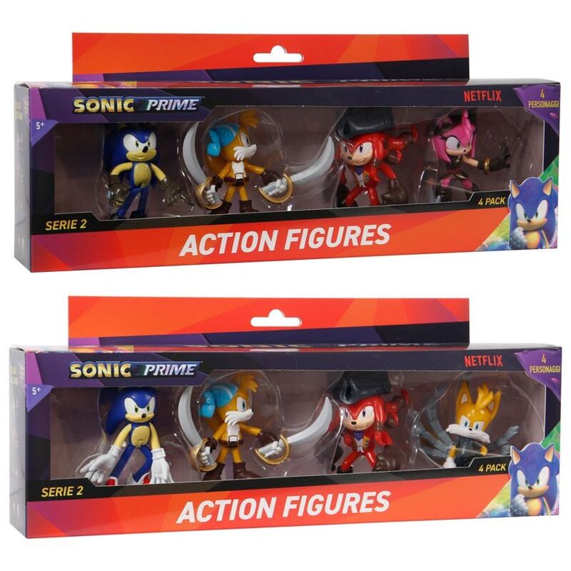 PMI Sonic Prime Netflix Series 2 Ariculated Action Figures (Pack Of 4) (Assortment - Includes 1) PMI Sonic Prime Netflix Series 2 Ariculated Action Figures (Pack Of 4) (Assortment - Includes 1)