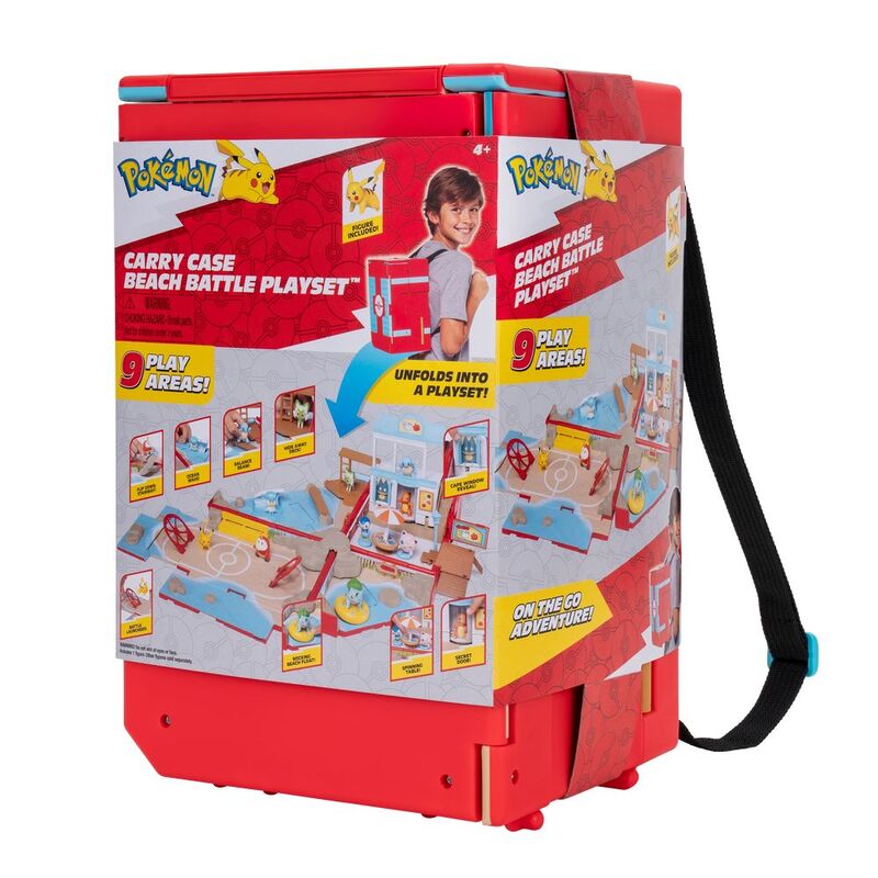 Jazwares Pokemon Cary Case Beach Battle Playset Jazwares Pokemon Cary Case Beach Battle Playset