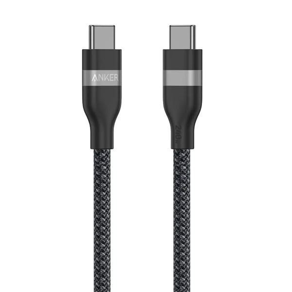 Anker A82E2H11 USB-C To USB-C Cable (3ft/ 240W/ Upcycled-Braided) Anker A82E2H11 USB-C To USB-C Cable (3ft/ 240W/ Upcycled-Braided)