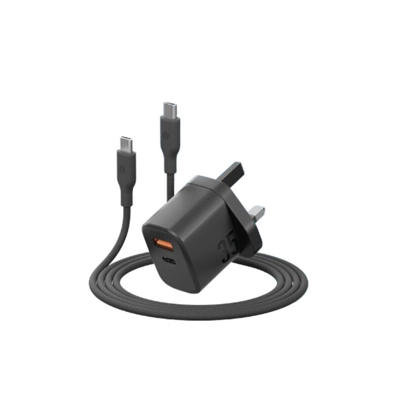 Energea Bundle Goport Velox Bundle UK Charger 35W With Weave Cable - Truffle Energea Bundle Goport Velox Bundle UK Charger 35W With Weave Cable - Truffle