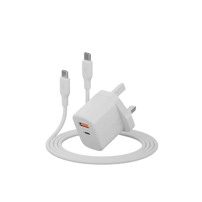 Energea Bundle Goport Velox Bundle UK Charger 35W With Weave Cable - Vanilla Energea Bundle Goport Velox Bundle UK Charger 35W With Weave Cable - Vanilla