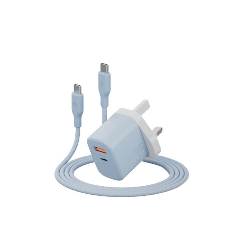 Energea Bundle Goport Velox Bundle UK Charger 35W With Weave Cable - Bubblegum